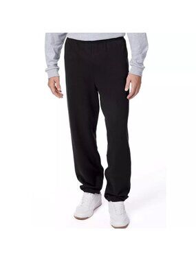 Hanes EcoSmart Black Fleece Joggers Sweatpants -- Men's Size XL & 32" Inseam
